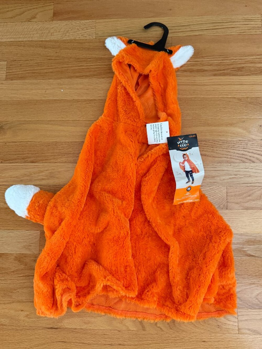 Fox Hooded Cape Halloween Costume One Size from ages 6-18